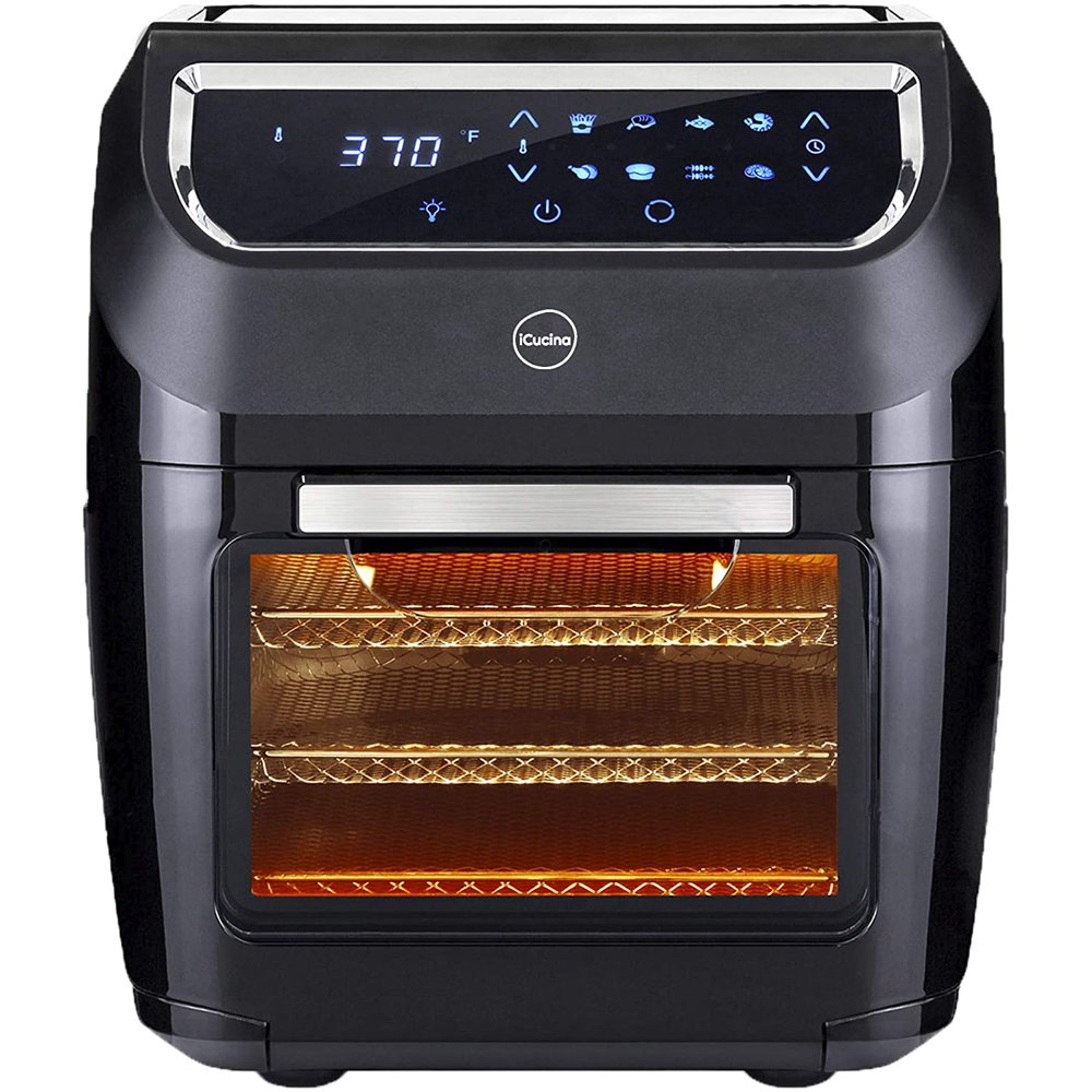 Air Fryer 10 Qt Actual Capacity 1700W Power Frier NonStick Basket Cooker With Additional