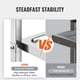 thumbnail image 3 of Carrito utilitario de laboratorio VEVOR de acero inoxidable, 3 capas, 180 kg de capacidad, 3 of 9