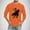Orange, variant on Jjayotai Men's Western Cowboy Shirt, 3/4 Sleeve Round Neck Casual Summer Shirts, Country Cowboy Riding Horse in Wild West Top Rose Gold M