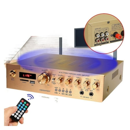 2000W 5CH Amplifiers Amplificador HiFi Stereo AV Surround Amplifier SD FM Home Theater Amplifiers
