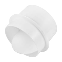HOOWIFFY Duct Connector with Backflow Valve White ABS Material for Pipes