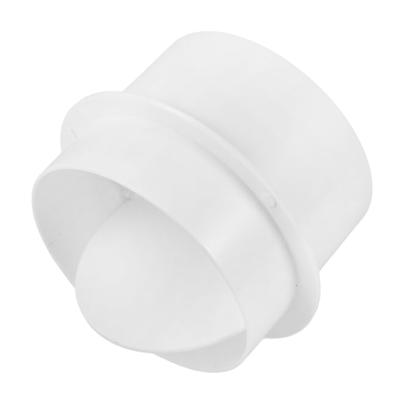 HOOWIFFY Duct Connector with Backflow Valve White ABS Material for Pipes