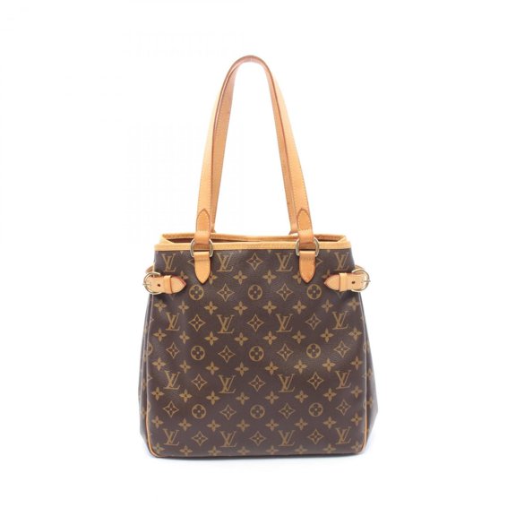 Pre-Owned Louis Vuitton Batignolles Vertical Tote Bag Handbag, Coated Canvas and Leather,...