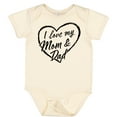 thumbnail image 3 of Inktastic I Love My Mom and Dad in Black Chalk Heart Boys or Girls Baby Bodysuit, 3 of 5