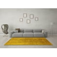 thumbnail image 3 of Ahgly Company Indoor Square Oriental Yellow Traditional Area Rugs, 8' Square, 3 of 4