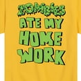 thumbnail image 3 of Instant Message - Zombies Ate My Homework - Toddler & Youth Short Sleeve Graphic T-Shirt, 3 of 6