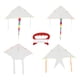 thumbnail image 5 of Kit para hacer cometas (4 unidades) de poliéster en blanco con hilo para niños., 5 of 7