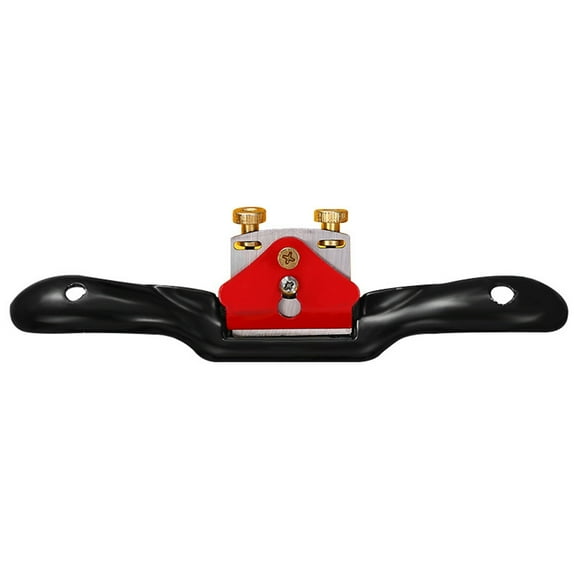 Graflsoa 9.3-Inch Red and Black Woodworking Spokeshave with 51mm Blade, Hand Tool for Precision Edging