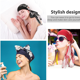 thumbnail image 4 of Pañuelo para la cabeza de seda con turbante y banda ancha para mujer, gorro de dormir estampado, cubrecabello, 4 of 5