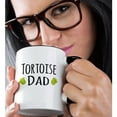 thumbnail image 2 of 3dRose, Tortoise Dad - for shell reptile lovers enthusiasts and pet owners - Testudines - with footprints, 11oz Two-Tone Black Mug, 2 of 7