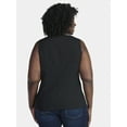 thumbnail image 4 of Terra & Sky Women's Plus Tailored Vest, Sizes 0X-5X, 4 of 5