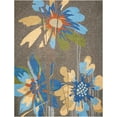 thumbnail image 2 of Nourison South Beach Indoor/Outdoor Traditional Floral Grey 8' x 10'6" Area Rug, (8' x 11'), 2 of 7