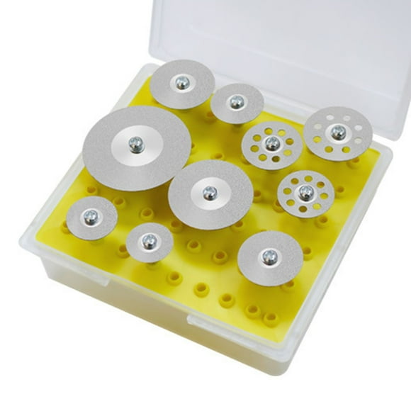 Disco de corte de diamante, 10 piezas Disco abrasivo de corte de diamante Disco abrasivo de corte de diamante Hoja de pulido de vidrio Diseñado para precisión