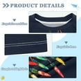 thumbnail image 2 of FORMRS Boys Rash Guard Short Sleeves Swim Shirt Quick Dry UPF 50+ Sun Protection, Sizes 3-12T, Blue Christmas Light, 2 of 6