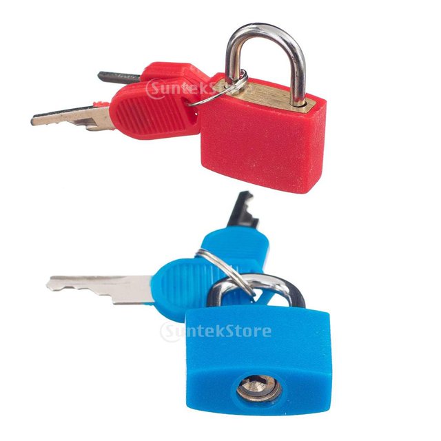 Juego De 2 s s Llaves, Bolsa De Maleta Para Mini Con Llave De Accesorios Para Viajes Deportivos Externos, L Macarena Cerradura de accesorios de viaje