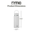 thumbnail image 2 of RTIC 32 oz Ceramic Lined Insulated Outback Water Bottle, Leak Resistant, Cool Grey, 2 of 7