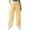 *1-Yellow, variant on CENGNIAN No Boundaries Women's Y2K Drawstring Cargo Pants,Ladies Pull-on Streetwear Trousers with Pockets,Daily Wear Hiking Pants For Women,Black,Size L