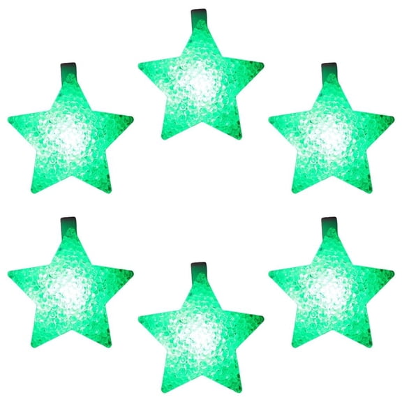 Necvior Pack of 6 Glowing Bracelets Fun Light Up Wristbands Bright LED Glowing Bracelets with Star for Kids and Adults Party Fun