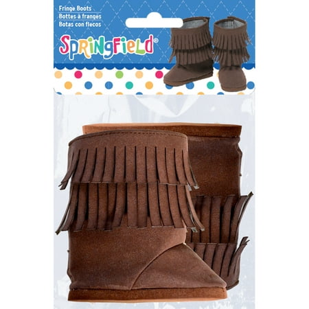 UPC 028444889142 product image for Springfield Collection Doll Boots: Brown Fringe, 3.25in | upcitemdb.com