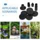 thumbnail image 4 of juegos de bomba para fuente de baño de pájaros con energía solar, boquillas flotantes y cabezales rociadores de agua de plástico para estanques pequeños, jardines y peceras, 4 of 8