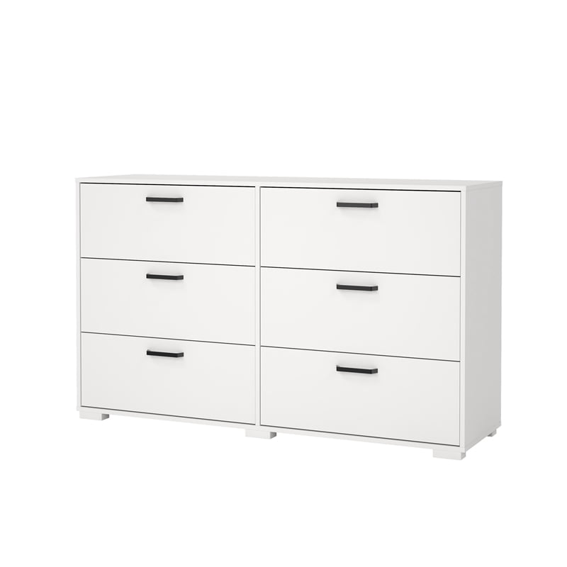 Tvilum Sofia 6 Drawer Double Dresser for Adults, White