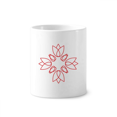 thumbnail image 1 of Flower Line Flower Pattern Toothbrush Pen Holder Mug Cerac Stand Pencil Cup, 1 of 2