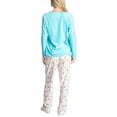 thumbnail image 2 of Goodnight Kiss Magic 3's Fleece Pajama Set with Slippers, Turquoise/Dachshund, Small, 2 of 4