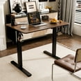 thumbnail image 2 of Electric Standing Desk Adjustable Height Electric Stand Up Computer Desk Ergonomic Sit Stand Desk with Computer Workstation Rustic, 2 of 8