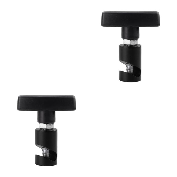 Sidaley Abrazadera de barra de elevación de capó de motor automático de aleación de aluminio, accesorios de herramientas de tapón Negro 2piezas