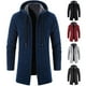 thumbnail image 3 of Suéter de punto para hombre, chaqueta, gabardina, elegante, de color liso, con forro polar, para otoño e invierno, 3 of 5