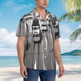 thumbnail image 6 of City Landscape Men's 3d Print Casual Button Down Shirts, Novelty Hawaiian Short Sleeves 3xl, 6 of 8