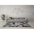 thumbnail image 3 of Ahgly Company Indoor Round Oriental Gray Modern Area Rugs, 6' Round, 3 of 4