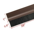 thumbnail image 2 of Self-Adhesive Door Bottom Sweep Brown Plastic w 0.8-inch Black Soft Brush 1000mmx45mm(Approx 39-inch x 1.8-inch), 2 of 7