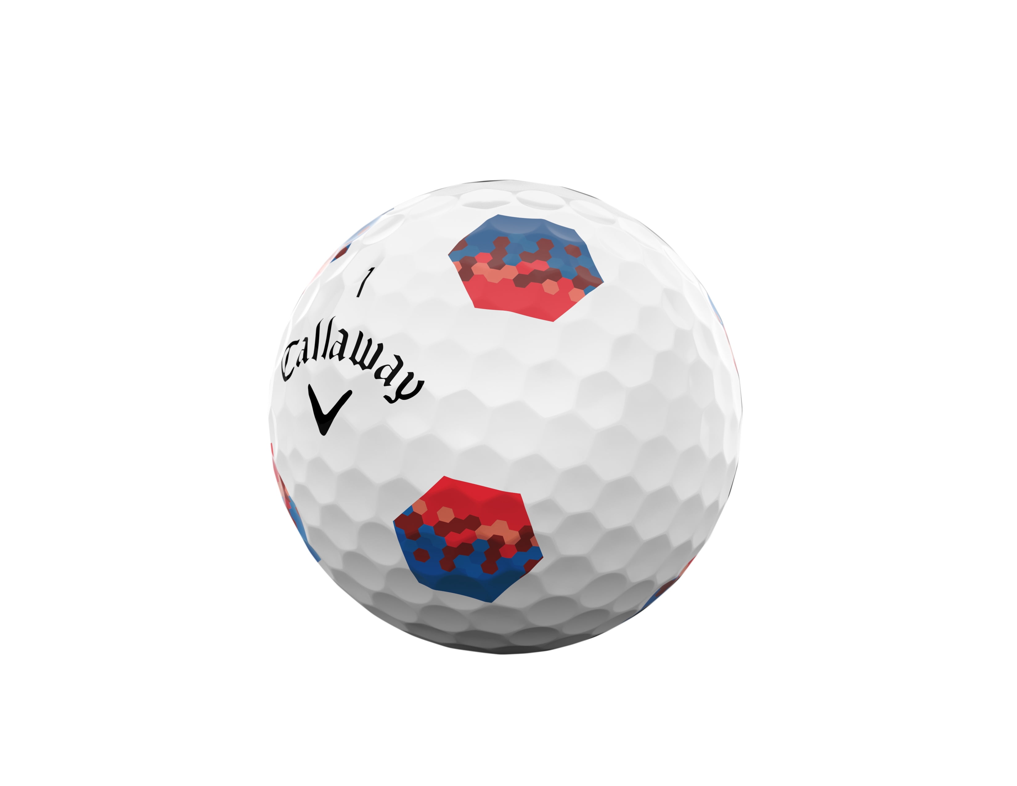 (4 pack) Callaway Golf Chrome Soft 26 - Blue/Red TruTrack 12 ball pk