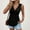 Black, variant on Women's Tank Top Sleeveless Peplum Summer Tops Twist Front Deep V Neck Fitted Casual Vacation Tunic Shirts 2026 Yellow,L