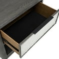 thumbnail image 5 of Furniture of America Cheri Solid Wood 1-Drawer Adult Nightstand with USB Port, Ash Gray, 5 of 10