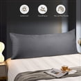 thumbnail image 4 of Funda de almohada Cooling Body WishSmile, gris oscuro, 20 x 54 cm, 1 paquete, 4 of 7