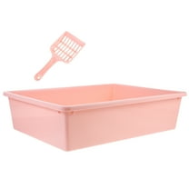 Milisten Kitten Litter Box Low Entry Design Easy Access Practical Pet Cat Toilet 1 Set