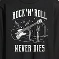 thumbnail image 3 of Instant Message - Rock N Roll Never Dies  - Men's Long Sleeve T-Shirt, 3 of 6