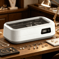 thumbnail image 7 of RAGUPEL 2026 New Ultrasonic Jewelry Cleaner, 640Ml 49Khz Ultrasonic Retainer Cleaner Machine, for Cleaning Glasses, Watches, Dentures, Rings, Razor Blades, 7 of 7