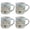 Christmas Barn Mug Set of 4, variant on Park Designs Snowflake Lodge Red Mug Set Of 4