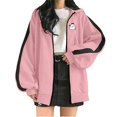thumbnail image 1 of Gibobby Sudadera oversize mujer, Sudadera con capucha para mujer, estilo casual, con cierre, manga larga, para adolescentes, con capucha, con bolsillos(Rosa,CH), 1 of 4