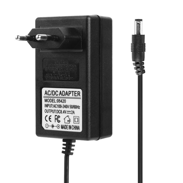 Cargador de batería de litio 8.4V 2A 18650 DC5.5mm Cargador adaptador de corriente (UE)