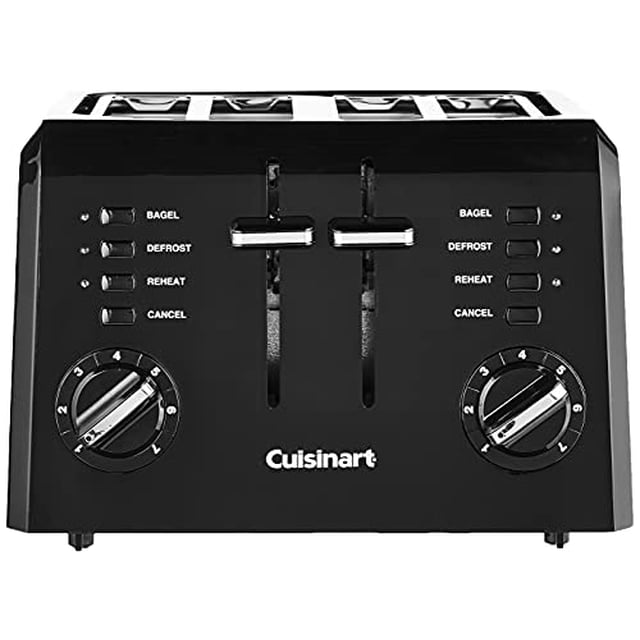Cuisinart 4 Tostadora de plástico compacta de 4 rodajas Cuisinart Cuisinart