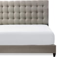 thumbnail image 2 of Solid New Egyptian Cotton 1000 Thread Count 1 Piece Fitted Sheet Extra Long Fit Upto 21" Inches Deep Pocket(White, Twin Size), 2 of 3