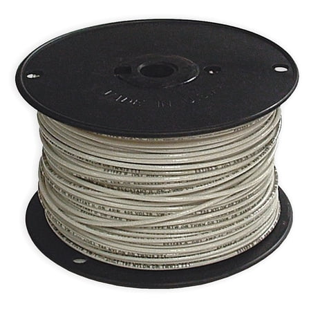 National Brand Alternative Copper THHN Stranded Wire - 500 Ft, 14 Gauge, White