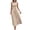 Khaki Dress, variant on Miluxas Women's Waist Tie Sleeveless Maxi Dress Crewneck High Waisted Work Casual A Line Flowy Dress with Pockets Wedding Guets Party Outfits Red