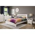 thumbnail image 4 of South Shore Reevo 2-Drawer Nightstand, Pure White with Matte Nickel Handles, 4 of 5