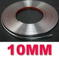 thumbnail image 2 of 15M Silver 10mm Car Chrome DIY-Moulding Trim Strip For Grille Window-Door Bumper, 2 of 4