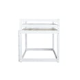 thumbnail image 2 of White twin over twin design, low - height loft bed with wide ladder - Make climbing easier and optimize bedroom space, 2 of 2